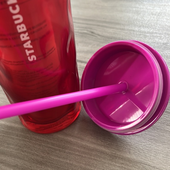 💗NWT💗Starbucks Glass Embossed Tumbler Red 18oz - Picture 6 of 8